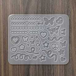 DIYペンダントシリコンモールド  レジン型  UVレジン用  エポキシ樹脂工芸品作り  ホワイト  112x136x4mm  内径：5~16.5x5.5~75mm&nbsp;LS-DIY-G113-02B