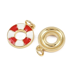 Brass Enamel Charms&nbsp;KK-L240-29G-02