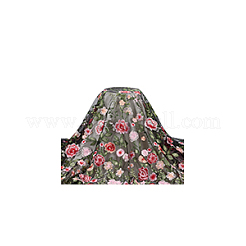 1 Yard Flower Pattern Embroidery Polyester Fabric&nbsp;AJEW-WH0314-473B