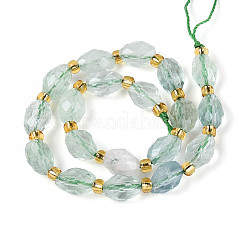 Natural Green Fluorite Beads Strands&nbsp;G-N342-53-8x6-12
