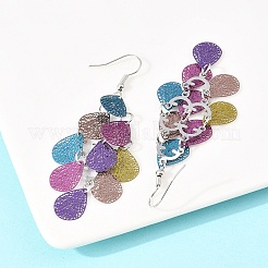 430 Stainless Steel Dangle Earrings&nbsp;EJEW-B157-01E