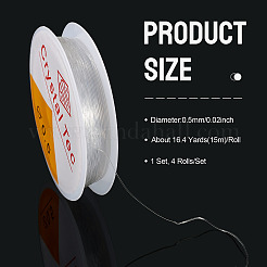 4 Rolls Round Crystal Elastic Stretch Thread&nbsp;EW-TA0001-10A