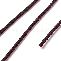 ポリエステル編組コード  ココナッツブラウン  2mm  約21.87ヤード（20m）/ロール&nbsp;OCOR-F010-D11-2mm