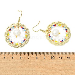 Seed Bead Dangle Earrings&nbsp;EJEW-MZ00744-02