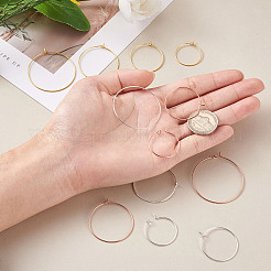 Brass Wine Glass Charm Rings&nbsp;KK-CD0001-05