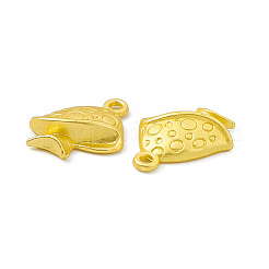 ラックメッキ合金ペンダント  カドミウムフリー＆鉛フリー＆ニッケルフリー  きのこチャーム  マットゴールドカラー  18.5x15x4mm  穴：1.6mm&nbsp;FIND-G045-33MG