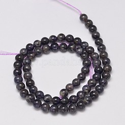 Natural Cordierite/Iolite/Dichroite Round Bead Strands&nbsp;G-M304-22-6mm