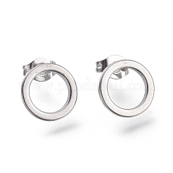 Tarnish Resistant Round Ring 304 Stainless Steel Jewelry Sets&nbsp;SJEW-M097-22P