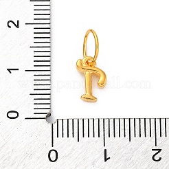 925 Sterling Silver Letter Charms with Jump Rings&nbsp;LS-STER-R008-01G-T