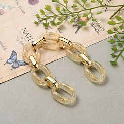 Handmade Transparent Acrylic & CCB Plastic Cable Chains&nbsp;AJEW-JB00829