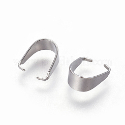 Tarnish Resistant 201 Stainless Steel Snap on Bails&nbsp;STAS-I101-41D-P