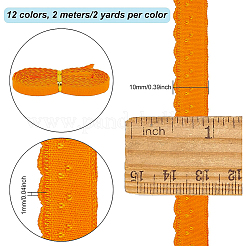 35ヤード 7色編みナイロン糸  7本のメタリック線ツイストタイ付き  ミックスカラー  13x0.5mm  5ヤード/カラー&nbsp;NWIR-BC0002-05