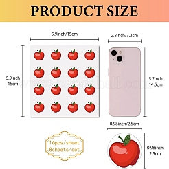 8 Sheets Plastic Waterproof Self-Adhesive Picture Stickers&nbsp;DIY-WH0428-116