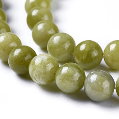 Natural Chinese Jade/Southern Jade Beads Strands&nbsp;G-G735-38-6mm