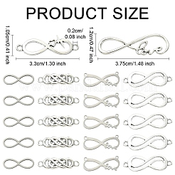 30Pcs 6 Styles 201 Stainless Steel & Alloy Connector Charms&nbsp;STAS-YW0003-10