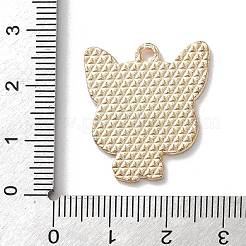 合金エナメルチャーム  犬  ライトゴールド  グレー  25x22x1.2mm  穴：2mm&nbsp;FIND-I047-01KCG-05