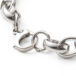 Non-Tarnish 304 Stainless Steel Rolo Chain Bracelets for Women&nbsp;BJEW-JB06673-01