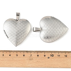 316 Stainless Steel Locket Pendants&nbsp;STAS-K321-27P