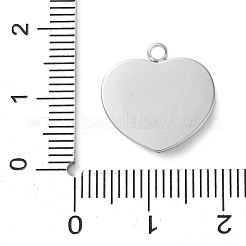 304ステンレススチールアクリルパーツ  模造シェル付  プラチナ  ハート  15.5x15.5x3mm  穴：1.8mm&nbsp;STAS-M091-02B-P