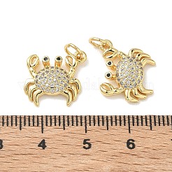Brass Micro Pave Cubic Zirconia Pendants&nbsp;KK-H280-06B-G