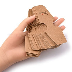 Fold Over Kraft Paper Adhesive Jewelry Display Cards for Necklace & Bracelet Display&nbsp;CDIS-YW0001-06