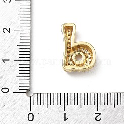 Brass Micro Pave Cubic Zirconia Pendants&nbsp;KK-A300-02G-D