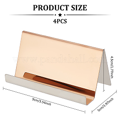 Rectangle 304 Stainless Steel Business Card Holder&nbsp;AJEW-WH0470-88RG