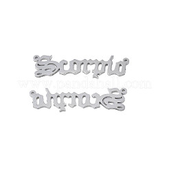 Non-Tarnish 304 Stainless Steel Connector Charms&nbsp;STAS-N095-136H