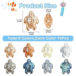 80Pcs 8 Colors Electroplate Glass Beads&nbsp;EGLA-YW0005-39
