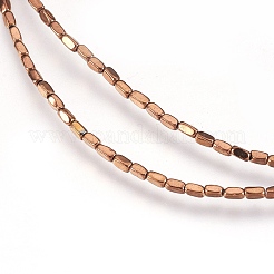 Electroplate Non-magnetic Synthetic Hematite Beads Strands&nbsp;G-I208-21-A