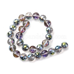 Transparent Electroplate Glass Beads Strands&nbsp;EGLA-N002-34E-F05