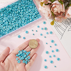 6 Strands 3 Styles Synthetic Turquoise Beads Strands&nbsp;G-PA0001-82