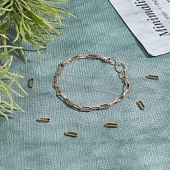 304ステンレススチールクイックリンクコネクター  フレームコネクター  オーバル  ゴールデン·ローズゴールド  10x3.5x2mm  内径：8.5x2mm  60個/箱&nbsp;STAS-UN0006-82