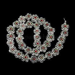Handmade Millefiori Lampwork Beads Strands&nbsp;LAMP-G164-03N
