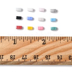 100Pcs 12 Styles 2-Hole Glass Seed Beads&nbsp;SEED-FS0001-43
