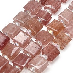 Natural Strawberry Quartz Beads Strands&nbsp;GG-F802-B16-01