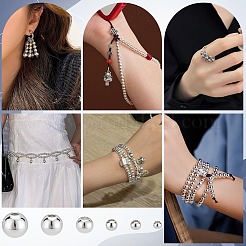6 Styles Rack Plating Brass Spacer Beads&nbsp;KK-PH0013-52S