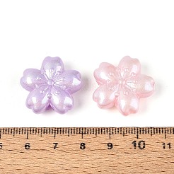 UV Plating Opaque Acrylic Beads&nbsp;PACR-T018-04M-A