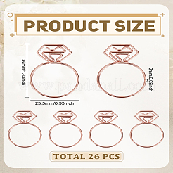 26Pcs Iron Paper Clips&nbsp;AJEW-LP0004-41