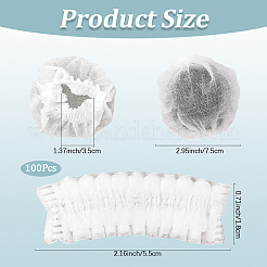 50 Pairs Non-woven Cloth Disposable Microphone Sleeve&nbsp;AJEW-CN0004-87A