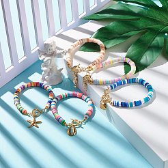 Marine Organism Theme Charm Bracelet&nbsp;BJEW-JB07203