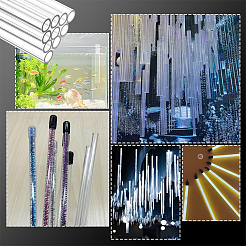 アクリル丸チューブ  透明  350x7mm  内径：5.5mm&nbsp;OACR-WH0056-007E