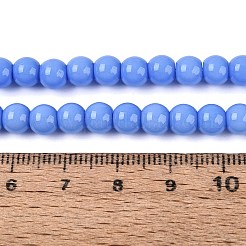 Opaque Solid Color Glass Beads Strands&nbsp;GLAA-T032-P6mm-23