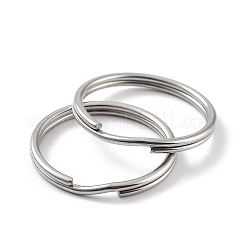 Non-Tarnish 304 Stainless Steel Split Key Rings&nbsp;STAS-Q314-02I-P