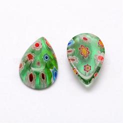 Handmade Millefiori Glass Cabochons&nbsp;LAMP-G121-38