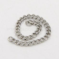 Tarnish Resistant 304 Stainless Steel Twisted Chains&nbsp;CHS-K001-20B