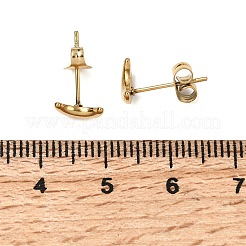 304 Stainless Steel Stud Earrings for Women&nbsp;LS-EJEW-G459-01B-G