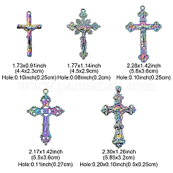 10Pcs 5 Styles Plated Alloy Pendants&nbsp;FIND-YW0007-16