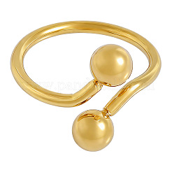 304 Stainless Steel Cuff Open Rings for Women&nbsp;LF0333-2