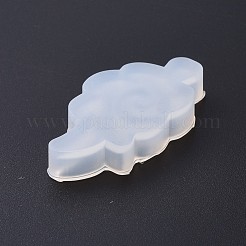 DIYシリコンモールド  レジン型  UVレジン用  エポキシ樹脂ジュエリーペンダント  クロス  ホワイト  46x24x7mm&nbsp;AJEW-F030-06E